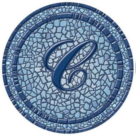 Lamatek Lamatek 67B00-0043C 59 in. dia. Monogram Mosaic Poolsaic Mat- C 67B00-0043C